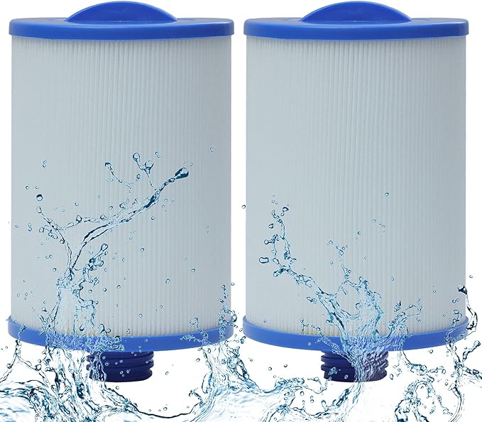 6CH-940 Spa Filter Cartridges for Spa Hot Tub, Filter Replacement Compatible for UNICEL 6CH-940 for FILBUR FC-0359 for PWW50P3, Screw in Filter Cartridges 2 Pcs