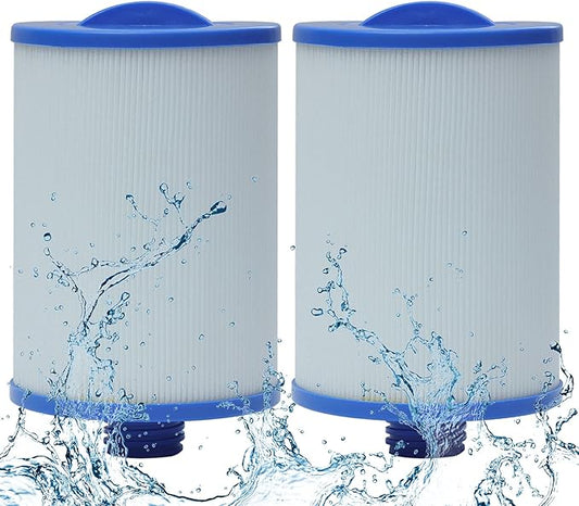 6CH-940 Spa Filter Cartridges for Spa Hot Tub, Filter Replacement Compatible for UNICEL 6CH-940 for FILBUR FC-0359 for PWW50P3, Screw in Filter Cartridges 2 Pcs