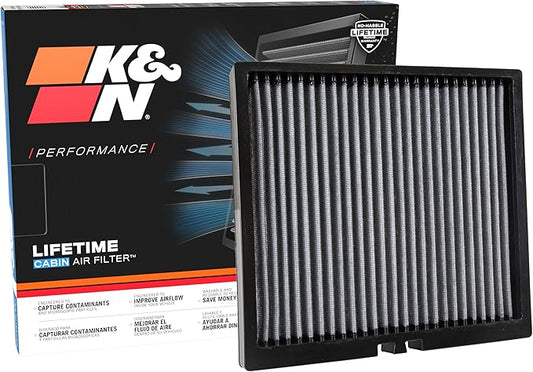 K&N LIFETIME Cabin Air Filter: Premium, Washable, Clean Air for your Cabin: Compatible with 2012-2026 AUDI: A3, Q2, S3, TT, VF2047