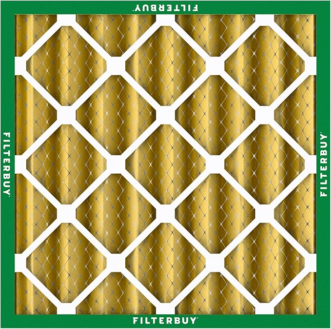 Filterbuy 20x20x4 Air Filter MERV 11 Superior Pet & Allergy Defense (2-Pack), Electrostatic Pleated HVAC AC Furnace Filters Replacement, Made in USA (Actual Size: 19.50 x 19.50 x 3.63)
