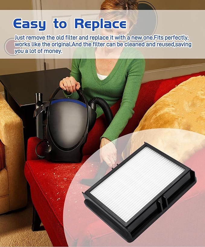 2 Pcs HF1000 HEPA Filters Fits For Oreck Buster BB1000/BB1100 Series and CC1600 Vacuums,Replacement Vacuum Filters for Oreck
