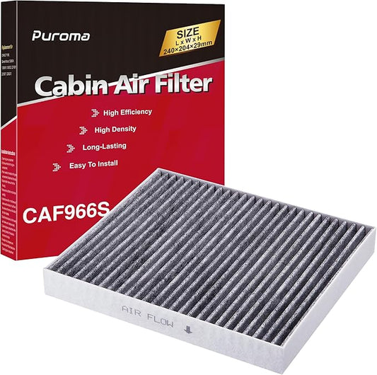 Puroma Cabin Air Filter with Activated Carbon, Replacement for CP966, CF11966, Select Buick Enclave, Encore GX, Envision, Regal, LaCrosse, Cadillac, GMC, Bolt EV, Camaro, Colorado