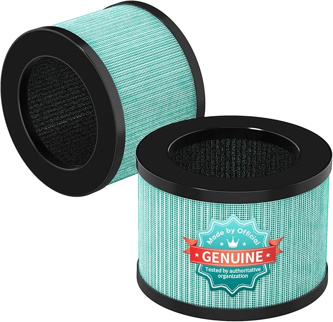 VOOPNU 2 Packs Pet-Care Filter for JH12, 4-in-1 High Efficiency Replacement Filter with Additional Pet-Related Layer, Activated 99.97% of Pet Dander, Hair, Aller-gen, Odors, Pollen and More, Green