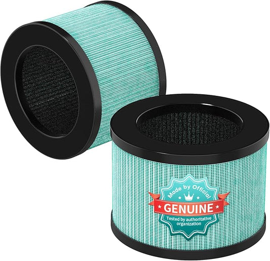 VOOPNU 2 Packs Pet-Care Filter for JH12, 4-in-1 High Efficiency Replacement Filter with Additional Pet-Related Layer, Activated 99.97% of Pet Dander, Hair, Aller-gen, Odors, Pollen and More, Green