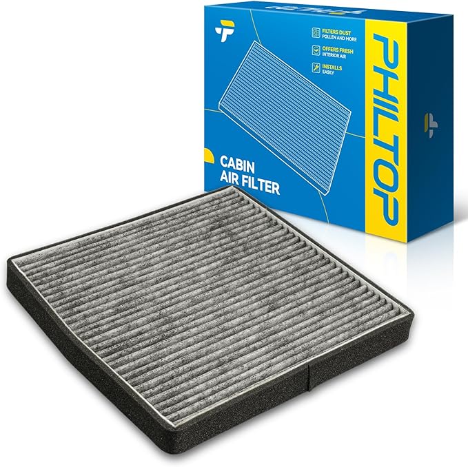 PHILTOP HEPA Cabin Air Filter w/Activated Carbon, Compatible with CF8718A Volvo XC90 2003-2014, S60 2001-2009, V70 2001-2007, XC70 2003-2007, S80 1999-2006, C70 2001-2004
