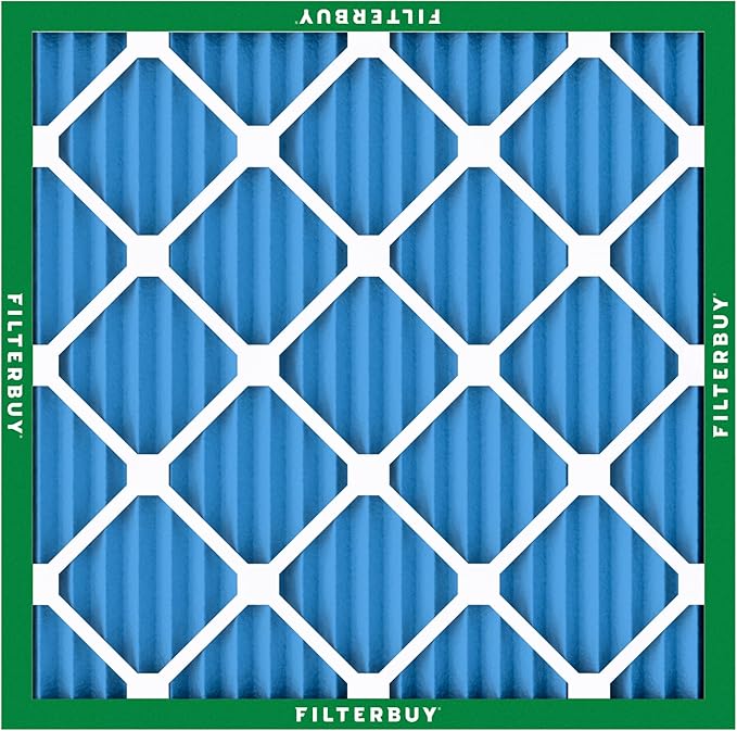 Filterbuy 19x19x1 Air Filter MERV 13 Optimal Smoke & Allergy Defense (2-Pack), Electrostatic Pleated HVAC AC Furnace Filters Replacement, Made in USA (Actual Size: 19.00 x 19.00 x 0.75)