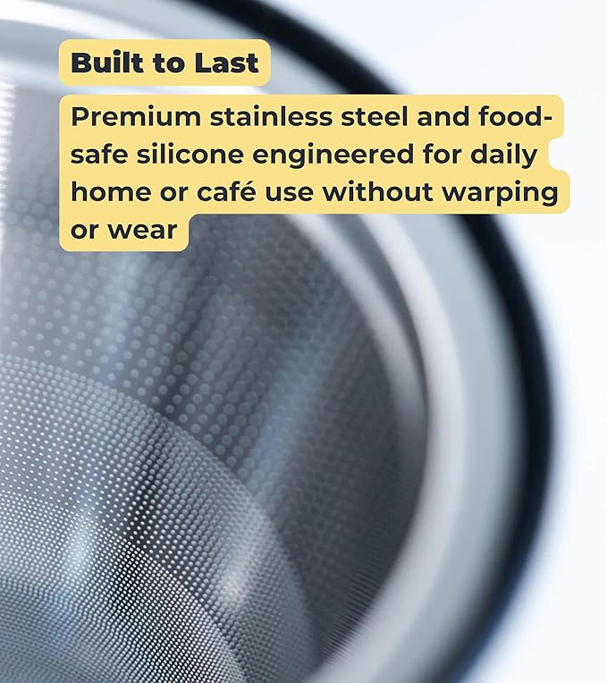 Quell Reusable #4 Coffee Filter Designed for Breville Precision Pro Coffee Maker: Stainless Steel Alternative for Sustainable Brewing