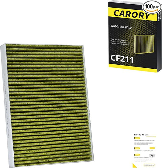 CARORY Cabin Air Filter w/Activated Carbon for Audi Q5 (2018-2025), A4 (2017-2023), RS5 (2018-2025), A5 (2018-2023), A6 (2023), Q7 (2017-2025), S4 (2018-2025), Porsche Cayenne, OE# 4M0-819-439