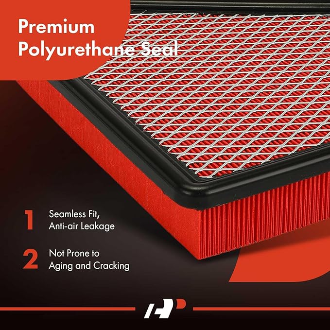 A-Premium Pre-oiled Engine Air Filter Compatible with 2010-2017 Chevy/GMC (Equinox, Terrain), 2.4L 3.0L 3.6L