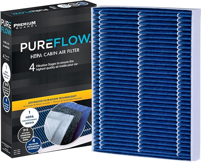 PureFlow HEPA Cabin Air Filter PC8155HX | Fits 2015-2025 Ford Mustang