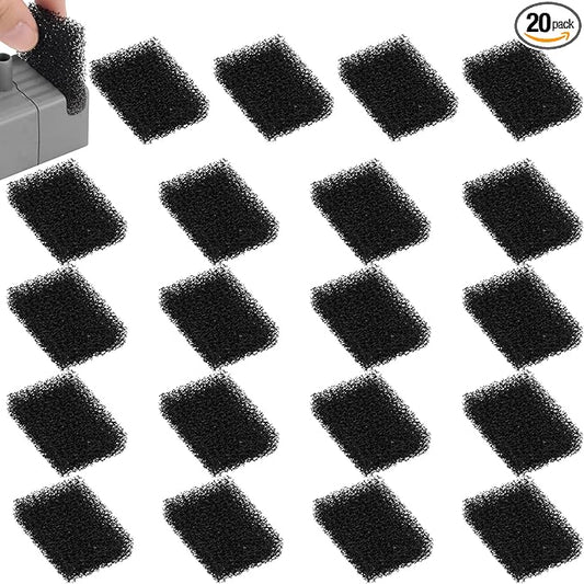 20pcs Pet Fountain Replacement Filters, Cat Drink Watering Filter Replaced Foam Filters Square Sponge Filter for PETKIT Eversweet 3 Pro/PETKIT Eversweet Solo 2/PETKIT EversweetSolo SE