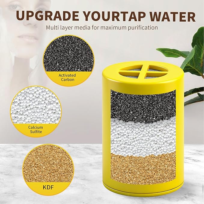 3-Pack Shower Filter Replacement Compatible With Afina Filter Showerhead & Shower Filter, for Hard Water Remove Chlorine And Other Impurities