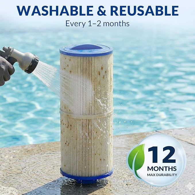 2-Pack 6CH-960, PJW60TL-F2S, 6540-476 Replacement Hot Tub Filter, Compatible with Jacuzzi J-300 & J-400 Spa Filter, 2" Female Thread, Pro Series