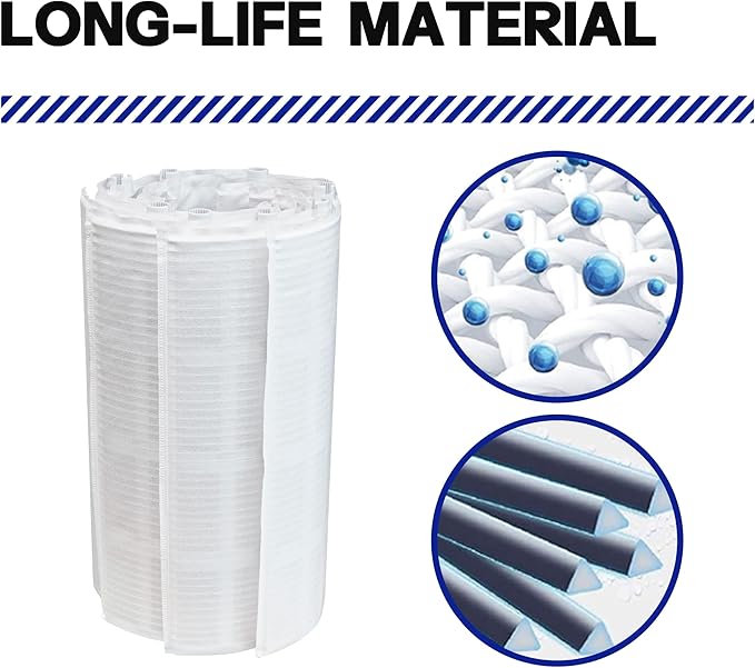DE Filter Compatible with dev60, FS-2005, PFS3060, FNS Plus 60, FC-9550, PG-1905, FG-1005, 59003000, de Pool Filter grids 60, 7 Full + 1 Partial, 1 Set