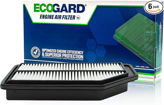 ECOGARD XA6153 Premium Engine Air Filter Fits 2011-2017 Honda Odyssey (Pack of 6)