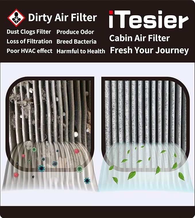 HEPA Cabin Engine Air Filter Kit for Mazda CX30 (2020-2026), Mazda 3 (2019-2026), CX50 (2023-2024), Replaces BDGF-61-J6X, PAJ8-13-3A0A, PAH9-13-3A0A