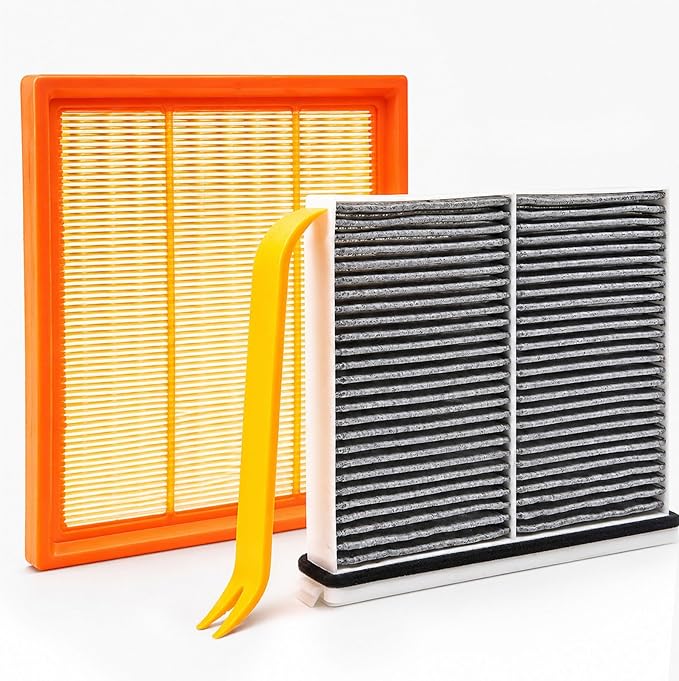 PXFV133A0 KR9P61J6X Engine & Cabin Air Filter with Activated Carbon Compatible with Mazda CX-90 L4-2.5L/L6-3.3L (2024-2026) CX-70 L4-2.5L/L6-3.3L (2025-2026)