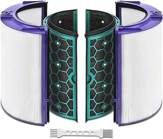 Katerelis Replacement True Filter for Dyson TP04 TP06 TP07 TP09 TP10 HP04 HP06 HP07 HP09 HP10 PH01 PH02 PH04, Fan Sealed Two Stage 360 System Pure Cool - Activated Carbon