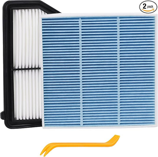 Engine Air Filter & Cabin Air Filter Combo Fits Honda Civic 2.0L 2016-2025 (Not for Turbo or Type-R), HR-V 2.0L 2023-2026 CF11182 & CA12051