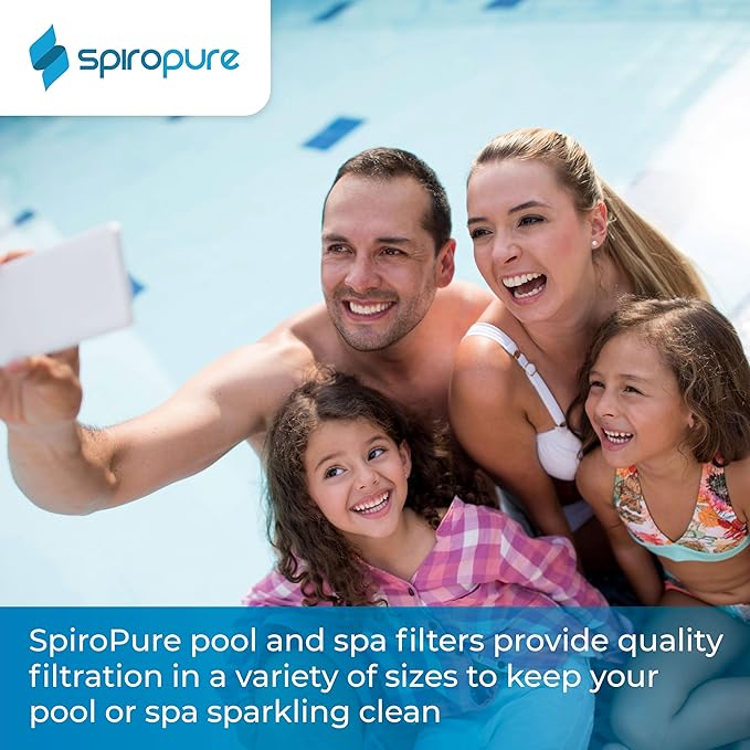 SpiroPure Replacement for Bullfrog Spa Filter PBF36 Wellspring 10-2870 Pleatco PBF36-M Unicel 8CH-951 Bullfrog 35 Spa Pool Cartridge (SAE Long Thread Version) (Case of 4)