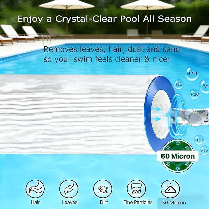 KGC CC200 Pool Filter Cartridge Replaces Compatible with PAP200, Clean & Clear 200, CC200, Unicel C-9419,Filbur FC-0688, 59054400, R173217, Pool Filter Cartridge 200 Sq. Ft, 1 Pack