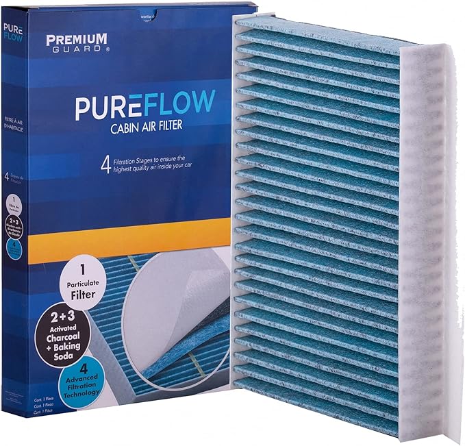 PureFlow Cabin Air Filter PC99158X | Fits 2017-2024 Jeep Compass, 2024-2025 Dodge Hornet, 2024-2025 Alfa Romeo Tonale, 2024-2025 Fiat 500E, 2015-2021 Jeep Renegade