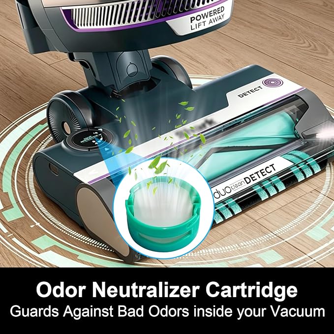 AZ4002 Filter Replacement for Shark POWERDETECT Upright Vacuum AZ4002 AZ4000, includes 2 HEPA Filters, 4 Foam & Felt Kit, 4 Odor Neutralizer Cartridges, compare to Part# XFFKAZ4000 XHFAZ4000