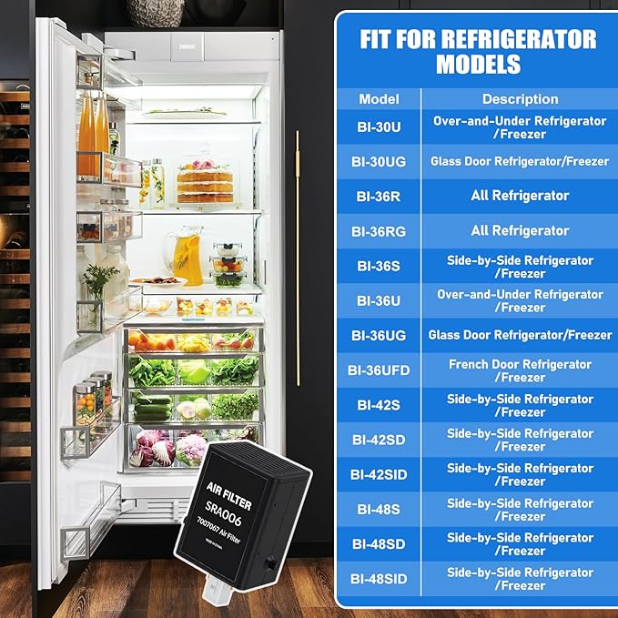 2 Pack Refrigerator Air Purification Cartridge Replacement for Sub-Zero Refrigerators