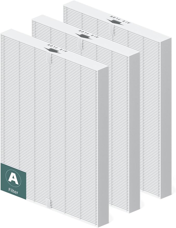 3 Pack 115115 Replacement Filter A for Winix PlasmaWave Air Purifier C535 5300 5300-2 5500 6300 6300-2 P300 AM90 9000 5000 5000B C909 9800, Size 21 Filter