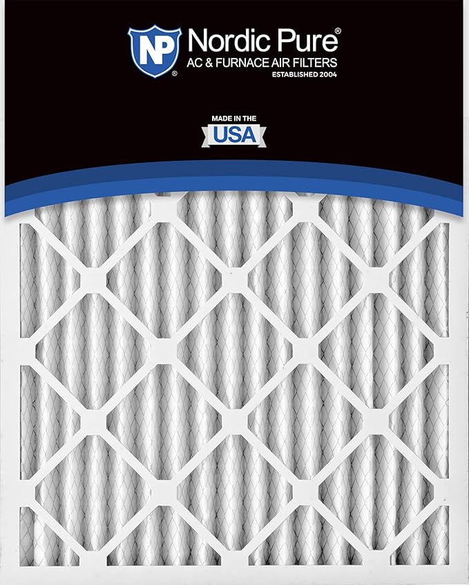 Nordic Pure 16x25x2 (Actual Size: 15 1/2 x 24 1/2 x 1 3/4) Pleated MERV 14 Air Filters 12 Pack