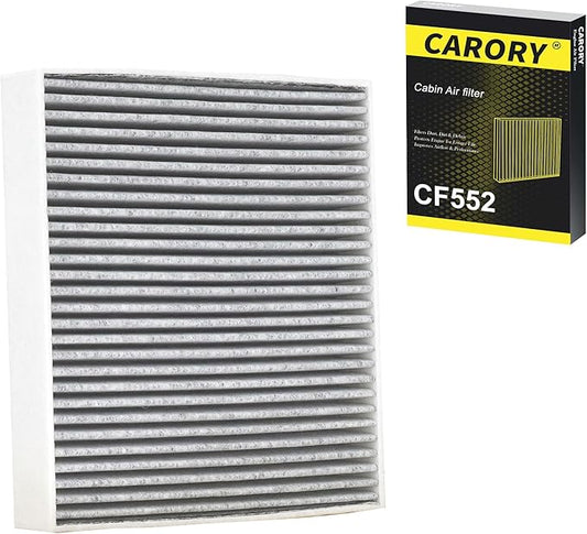 CARORY Cabin Air Filter w/Activated Carbon for Nissan Rogue 21-25, Altima 19-25, Kicks 17-25, Pathfinder 22-25, Sentra 20-25, Versa 20-25, Infiniti QX50 19-25, QX55 22-25, QX60 22-25, QX80 19-25