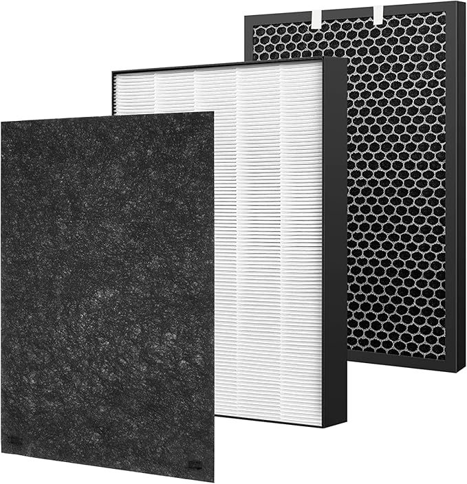 1 Set Air220 Air320 Replacement Filter Compatible with Bissell Air220 Air320 2768A 2609A Air Purifier - Including Post + Pre-Filters & Activated Carbon Filters - Compare to # 2677 2678 2804