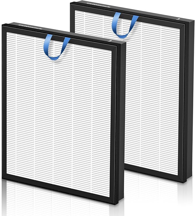 Vital 200S Replacement Filter for LEVOIT Vital 200S and Vital 200S-P Air Purifier, 3-in-1 High-Efficiency Activated Carbon Filter, Vital 200S-RF, 2 Pack in White, For Home Office Livingroom Bedroom