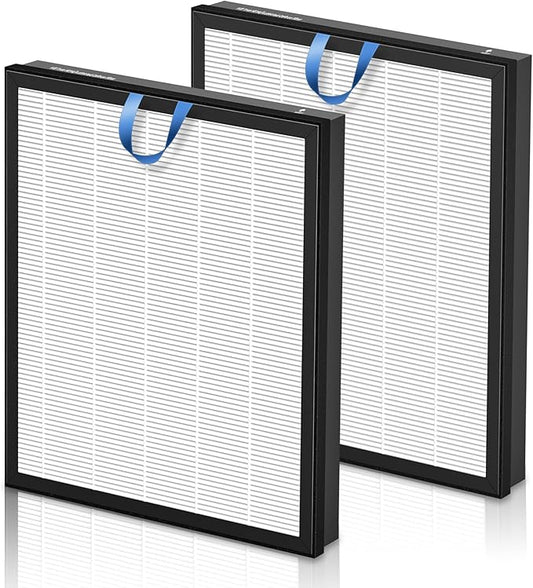 Vital 200S Replacement Filter for LEVOIT Vital 200S and Vital 200S-P Air Purifier, 3-in-1 High-Efficiency Activated Carbon Filter, Vital 200S-RF, 2 Pack in White, For Home Office Livingroom Bedroom