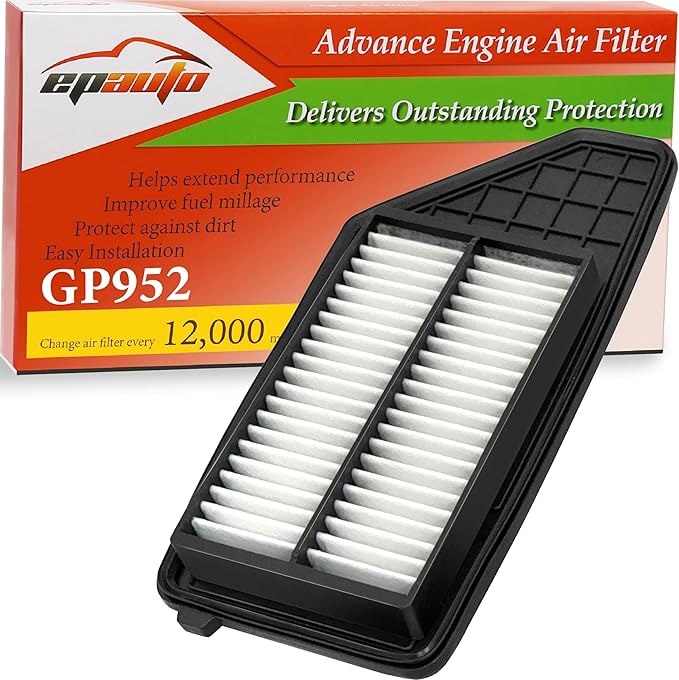 EPAuto GP952 (CA12952) Engine Air Filter, Replacement for Honda Insight Hybrid (2019-2022) - Rigid Panel Filter for 1.5L Hybrid Gas Engine