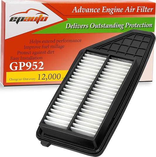 EPAuto GP952 (CA12952) Engine Air Filter, Replacement for Honda Insight Hybrid (2019-2022) - Rigid Panel Filter for 1.5L Hybrid Gas Engine