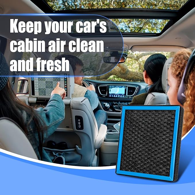 1-Pack CF10285 Cabin Air Filter w/Activated Carbon and HEPA Compatible with Toyota 4Runner Camry Corolla Highlander Prius RAV4 Sienna Tundra Avalon Sequoia Lexus ES300h ES350 GX460 Land Rover Subaru