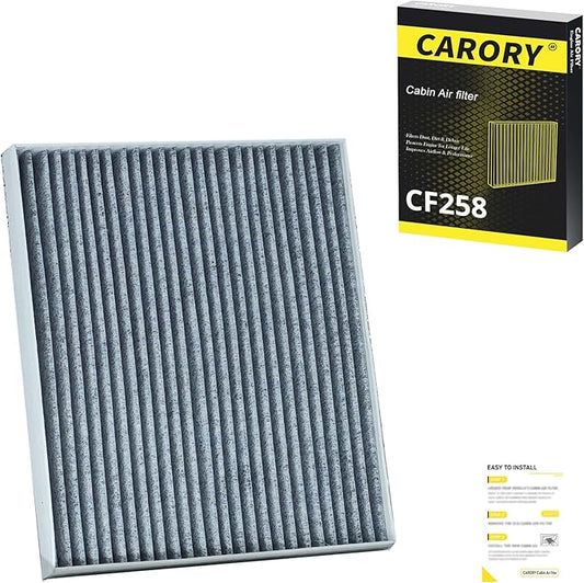 CARORY Cabin Air Filter w/Activated Carbon for Hyundai Elantra (2017–2020), Accent (2018–2022), Elantra GT (2018–2020), Kia Forte (2019–2024), Rio (2018–2023), Forte5 (2020–2024), OE# 97133-F2000
