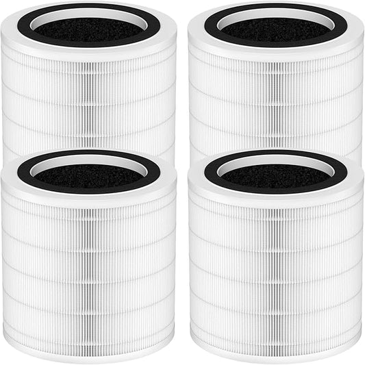 4 Pack H7126 Replacement Filter Compatible with GoveeLife Mini Air Purifier, 3-in-1 H13 True HEPA Filters H7126 for Govee Air Purif-ier, Replace Part# H7126-RF