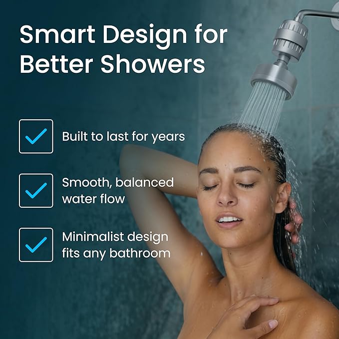 LAIFsolutions Swivel Shower Head for Vortex-Action Shower Filter – Advanced Purification with Copper-Zinc KDF for Hard Water – Reduces Chlorine & Heavy Metals – Revitalizes Skin & Hair (Sprayer)