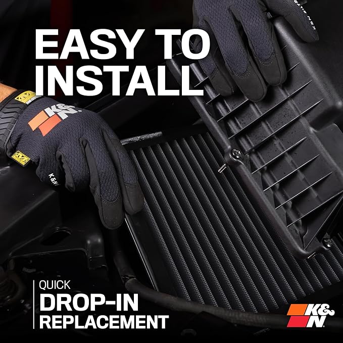 K&N Performance Diesel Dryflow Lifetime Engine Air Filter: Increase Power: Premium, Washable: Compatible with 2020-2025 Chervolet/GMC: Silverado 2500 & 3500, Sierra 2500 & 3500, 33-5098HBK