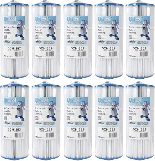 Unicel 5CH-352 35 Square Foot Media Replacement Hot Tub Spa Filter Cartridge with 151 Pleats (10 Pack)