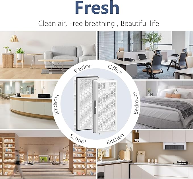 2 Packs HEPA Replacement Filters Compatible with Miele AirClean SF-HA 50 HEPA Filter for Vacuum Model # S4, S5, S6, S8, S8000, S8999, S6000, S6999, S5000, S5999, S4000, S4999, Complete C2 & C3