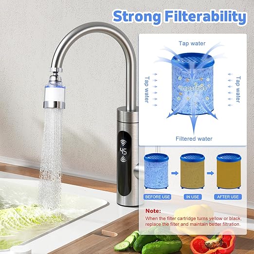 10 Pack Sink Water Faucet Filter Cartridge, Faucet Water Filter Replacements for Faucet Kitchen Bathroom Sink Filter Removes Chlorine Fluoride Heavy Metals Hard Water