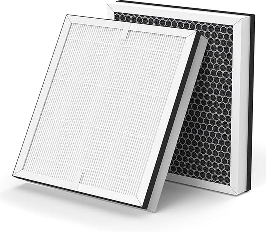 2-pack Europa Replacement Filter Compatible with Afloia Europa Air Purifier, True HEPA 3-in-1 Filter for Pet Hair Dander Odor Dust Smoke Pollen