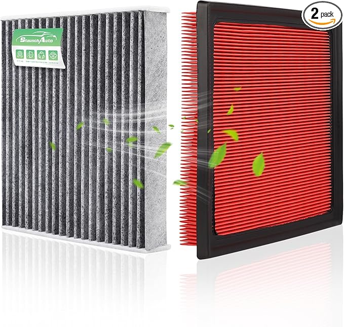 Engine & Cabin Air Filter for RAV4 19-25, Camry 18-24, Avalon 2021, Highlander 20-26, Avalon 19-22, ES350 19-25 2.5L 3.5L Air filter for Car Replacement CF12157 CA12377 (Not Hybrid!)
