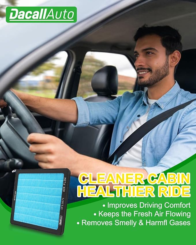 CF11671 Activated Carbon Beads Cabin Air Filter fit for RAM 1500 2500 3500 4500 5500 (2016-2025), for Jeep Wagoneer (2022-2025), for Mazda CX-7 (2007-2012)