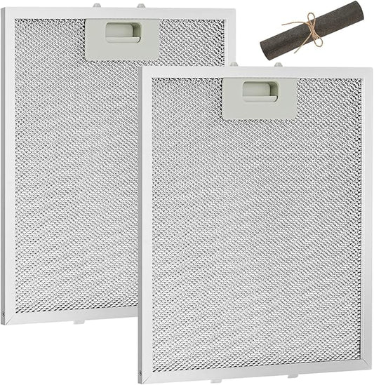 W10169961A 10.5 x 12 in Range Stove Grease Filter Compatible with Whirl.pool Ik.ea Kitchen.Aid Jenn.Air Brands Some Range Hoods - 2PC by Fetechmate