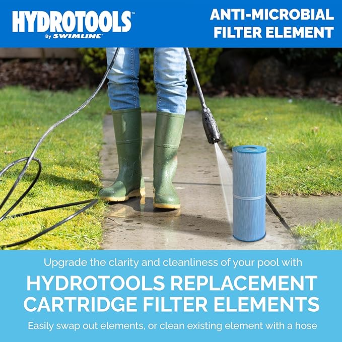 SWIMLINE HYDROTOOLS Above-Ground Pool Cartridge Filter Replacement, 90 Sq Ft Element