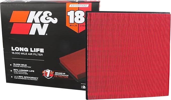 K&N Engine Air Filter: Long Life 18,000 Mile Replacement Air Filter: Compatible with 2009-2019 Opel/Holden/Vauxhall/Buick/Chevy (Zafira Tourer, Astra J, MK6, PJ, Verano, Cruze), KNA-2966